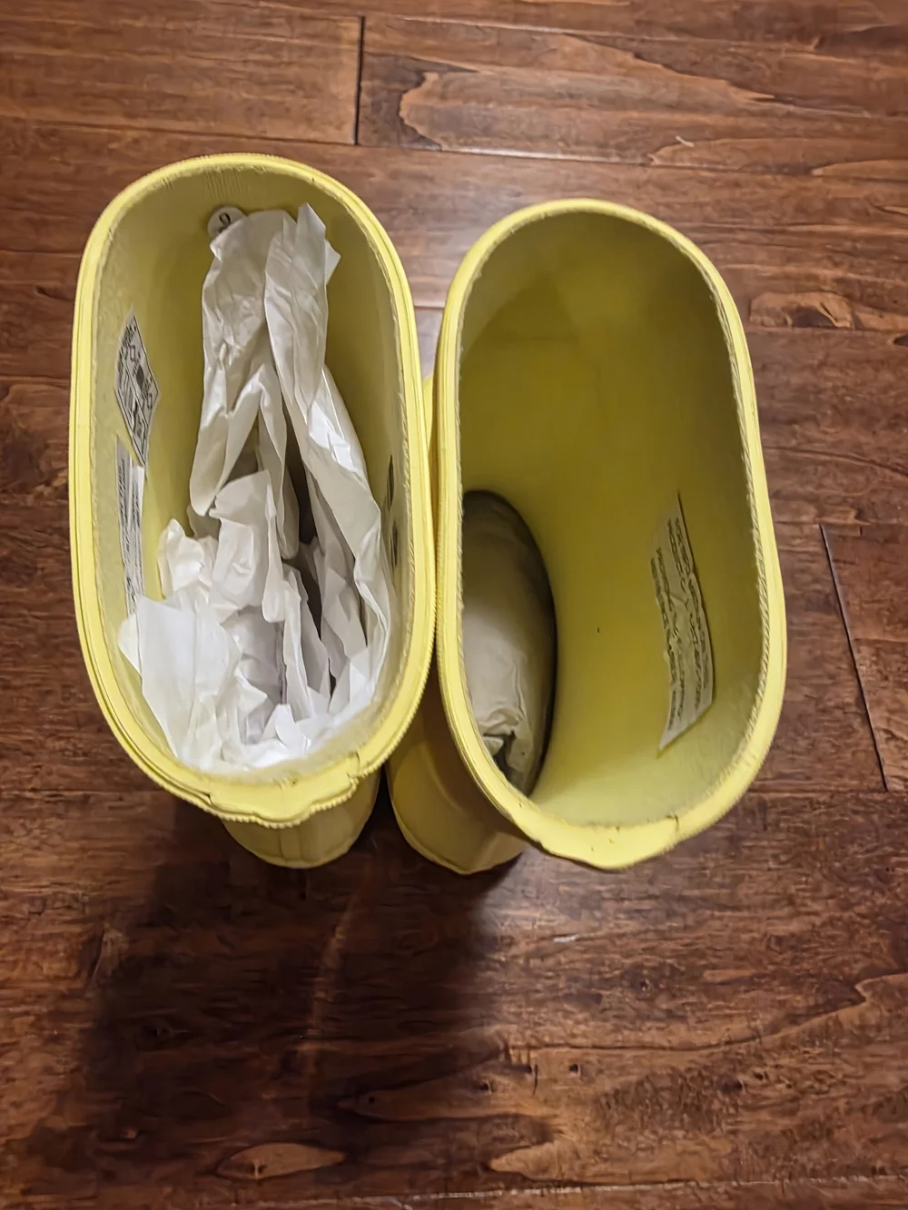 Hunter Kids Yellow Rubber Rain Boots GUC